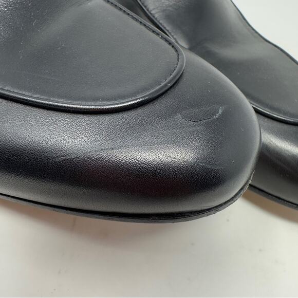 Gucci Princetown Black Leather Horsebit Mules Loafers - Picture 8 of 12